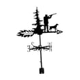 thumbnail image 4 of Hombre perro Veleta indicador de dirección del viento garaje herramienta de medición del viento Veleta de Metal para patio techo granja Gazebo Granero, 4 of 8