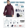 thumbnail image 4 of Pioneer Camp Men's Packable Puffer Jacket, Hooded with 6 Pockets, 4 of 5