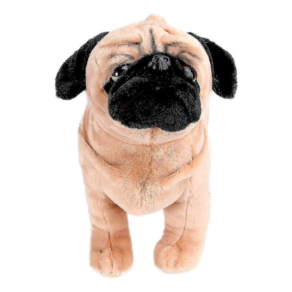 1pc Plush Toy Dog Pug Dog Children Furry Stuffed Animal Mini Adorable Pug