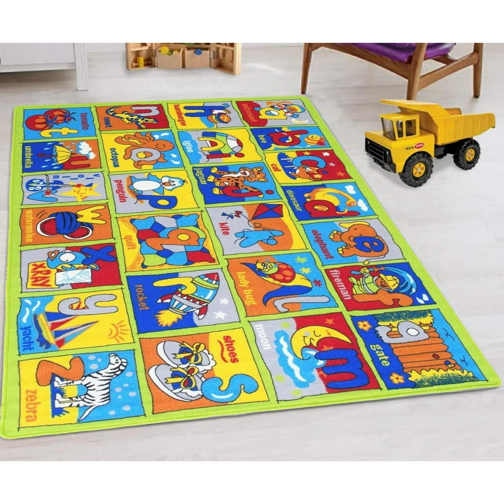 Kids Rugs for Playroom Bedroom 8x10 Boys Girls Children’s Room Décor ...