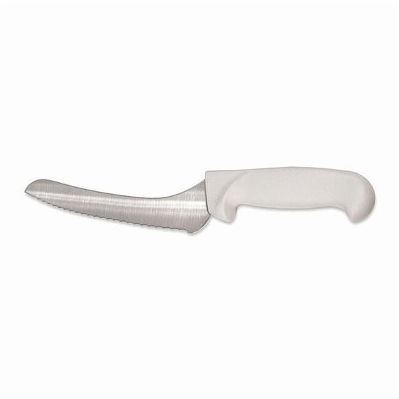 Crestware Bread Knife,Serrated,9 in. L,White KN20
