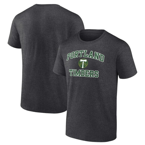 Men's Charcoal Portland Timbers Heart and Soul T-Shirt