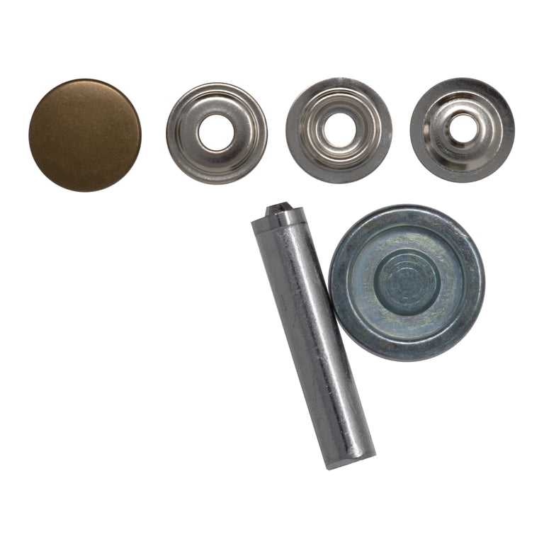 Dritz Heavy Duty Snap Kit 7 Count Antique Brass Durable Fasteners