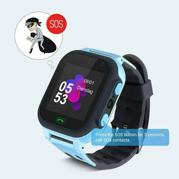 VONTER Kid Smart Watch 1.44Inch Waterproof Safe Anti-Lost Monitor Locator Color Screen Tracking Touch Screen with Camera Kinder Telefon Uhr mit LBS Tracker SOS Voice Chat - Walmart.com