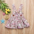 thumbnail image 4 of Vêtements Sans Manches à Imprimé Floral pour Filles Bébés Enfants Robe Tutu à Bretelles 0-4 Ans, 4 of 5