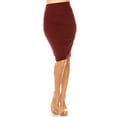 thumbnail image 3 of Women's Elegant Pencil Skirt with Large Waistband, 3 of 5
