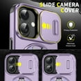 thumbnail image 5 of Magnetic for iPhone 17 Case [Compatible with MagSafe] [360° Rotatable Ring Holder Kickstand] [Military Grade Protection] Shockproof Slim Phone Case for iPhone 17,Purple, 5 of 10