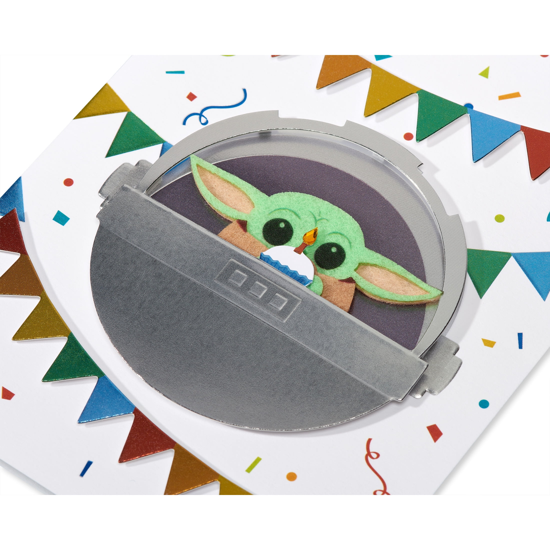 (2 pack) Papersong Premium Star Wars Yoda Birthday Card (May the Force Be With You)