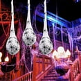 thumbnail image 2 of 3PCS Halloween Lighted Spider Egg Sacks, Hanging Spider Egg Sacs with Spider Web, 60 Spiders, DIY Halloween Decorations Outdoor and Indoor Yard Tree Hanging Props Ornaments, 2 of 8