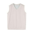 thumbnail image 5 of Men's Knitted Sweater Vest Sleeveless V Neck Lightweight Breathable Casual Spring Summer Comfortable Stretchable Fashion Top Mens Basic Tee Shirts Summer Classic T-Shirts, 5 of 6