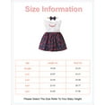 thumbnail image 2 of 5T Baby Girls Dress 6 Years Little Girls Sleeveless Dress Little Girl Summer Floral Dress Headband Set White, 2 of 9