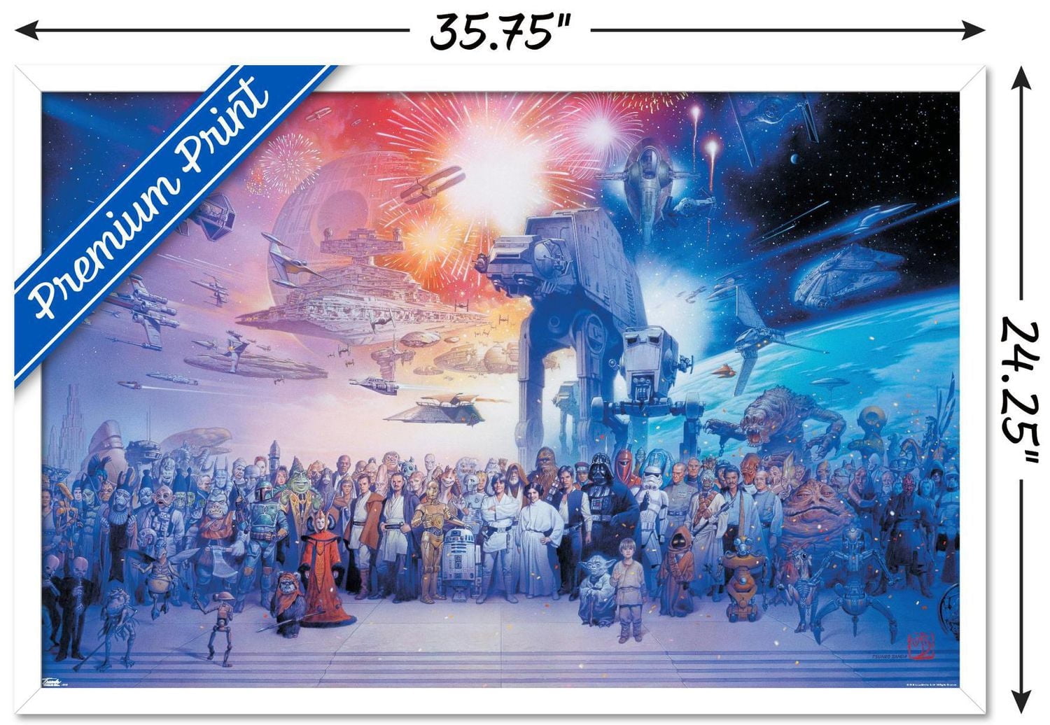 Star Wars: Saga - Galaxy Wall Poster, 22.375" x 34"