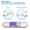 APEC FIPHPLUSQC38 10" Alkaline High Purity pH+ Calcium Carbonate Filter with 3/8" Quick