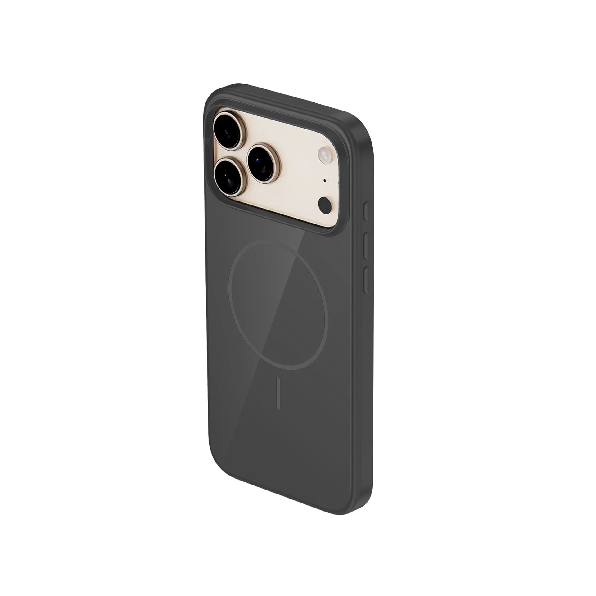 Elegant Silicone Case with Magsafe for iPhone 17 Pro - Black