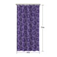 thumbnail image 5 of Purple Leopard Print Shower Curtain 36"x72" ,Bathroom Decorative Shower Curtains Set with 12 Hooks,Modern Waterproof Washable Shower Curtain, 5 of 6