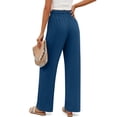 thumbnail image 3 of Fantaslook Womens Pants Casual Boho Palazzo Pants Wide Leg Lounge Pants Trousers with Pocket, 3 of 8