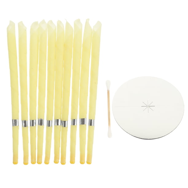 1 Establecer la herramienta de extracción de cera para la oreja Velas de cera para la oreja Protectores de goteo de vela de cera de abejas