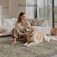 thumbnail image 6 of KUETH Modern 2x3 Area Rugs for Living Room, Non Slip Machine Washable Retro Rugs, Low Pile Chenille Print Rug for Bedroom, Dining Room, Home Office, 6 of 10