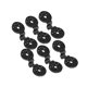 thumbnail image 1 of 50 piezas de herramientas de jardín yuxing Clip negro, 1 of 5