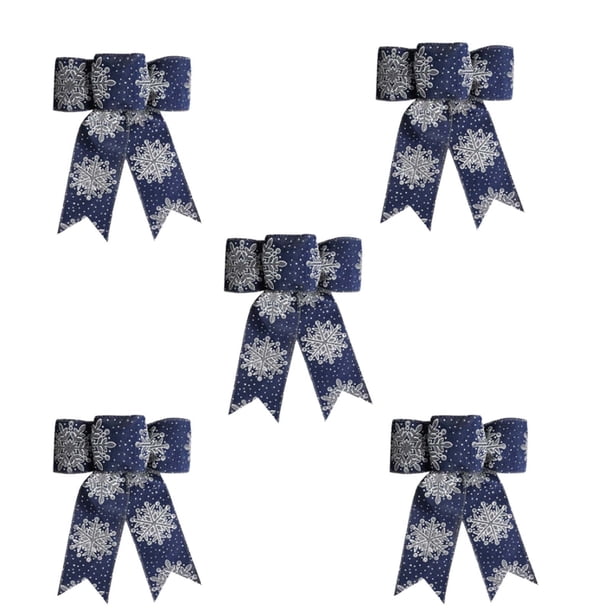 Christmas Bow Snowflake Bow Color Christmas Bow Window Ornament Bow