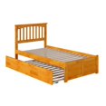 thumbnail image 1 of Atlantic Furniture Mission Lit Simple XL Plate-Forme avec Gigogne en Caramel, 1 of 7