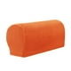 thumbnail image 1 of Xiao Hua Fundas de reposabrazos de elastano para sillones reclinables, sofás y sillones (2 unidades), color naranja, 1 of 5