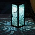 thumbnail image 1 of Smart Solar 3018WRM1 Frosted Palm Leaf Square Solar Lantern, 1 of 1