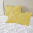 thumbnail image 1 of Egyptian Cotton Oversized King Size Pillow Covers Pinch Pleated 600 TC Sateen Soft And Smooth Cotton Comfortable Bed Pillow Cover (Set of 2, Golden), 1 of 5