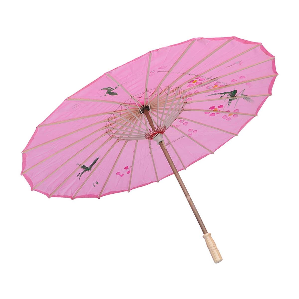 Hemoton Silk Umbrella Decorative Oilpaper Umbrella for Dancing
