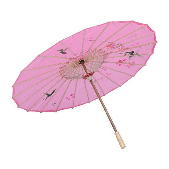 HOMEMAXS Pink Silk Oilpaper Umbrella for Dancing Performance Props Traditional Craft Restaurant Decoration 82cm
