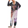 thumbnail image 2 of Selena Quintanilla Womens Mens Hooded Jumpsuit - Zip Up One Piece Pajamas Soft Cozy Winter Warm Plush Loungewear, 2 of 8