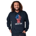 thumbnail image 4 of American Attitude Rebel Patriot Unisex Plus Fleece Graphic Sweatshirt Brisco Brands 5X, 4 of 6