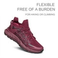 thumbnail image 2 of Mens Slip On Walking Shoes Blade Tennis Shoes Slip Resistant Running Shoes Lightweight Workout Shoes Breathable Fashion Sneakers Burgundy Size 8, 2 of 4