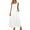 White, variant on Kmdttou Dresses for Women Casual Sleeveless Mini Sundress Summer Spring Crewneck Tank Loose Beach Short Dresses with Pockets (Size:S-2XL)