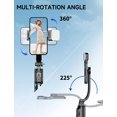 thumbnail image 5 of Trípode para palo selfie de 42 pulgadas con luz de relleno Soporte extensible para trípode para teléfono Trípode de viaje para palo selfie todo en 1 con control remoto desmontable y soporte para teléf, 5 of 5