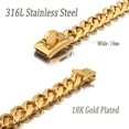 thumbnail image 7 of W/W Lifetime Gold Collar Cuban Chain for Small Medium Large American Pitbull French Bulldog Dogs, 7 of 7