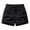 Black, variant on AherBiu Plus Size Men's Shorts Athletic Drawstring Elastic Waist Running Shorts Quick Drying Workout Gym Shorts