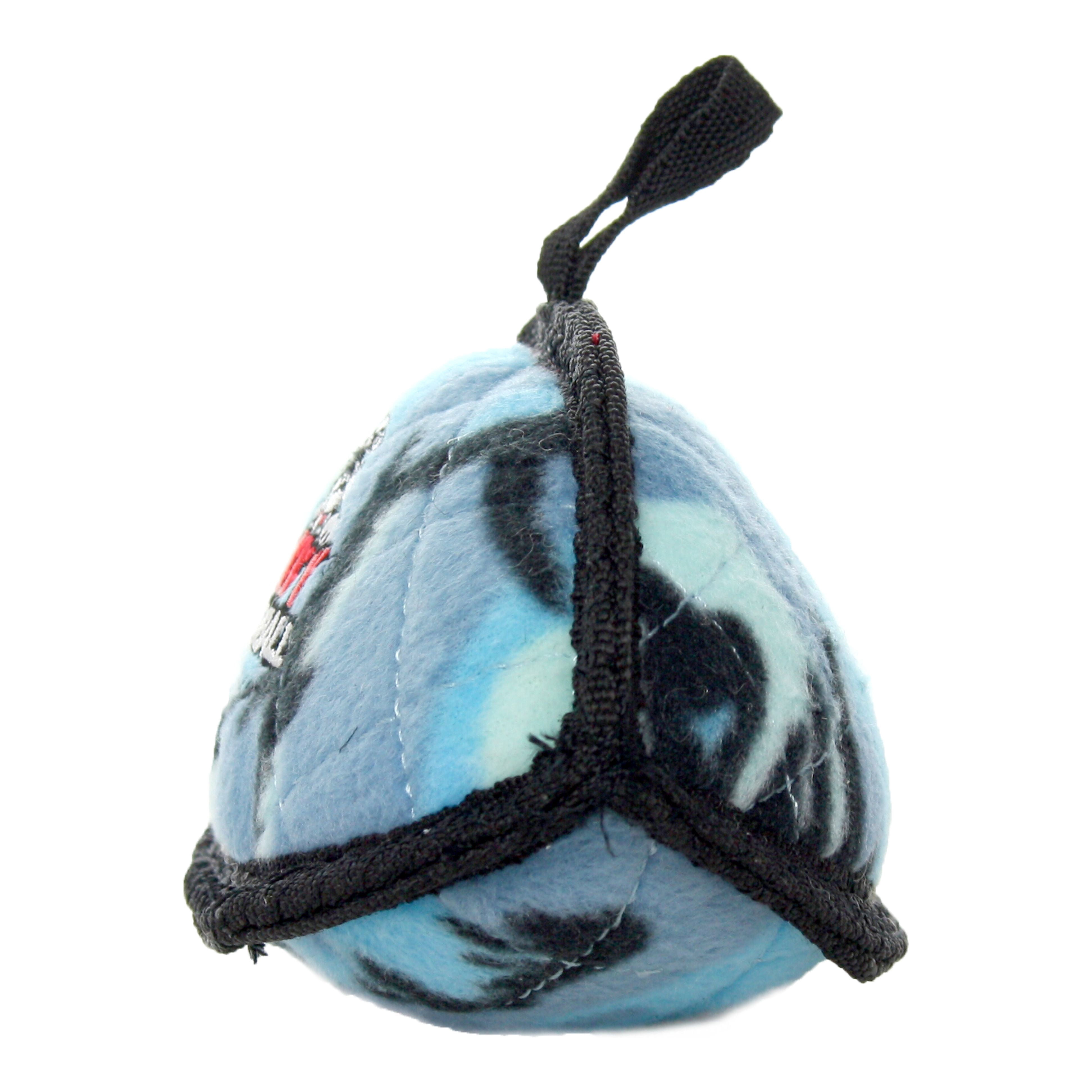 Tuffy Jr Odd Ball Camo Blue, 2-Pack, Durable Plush Dog Toys