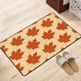 thumbnail image 4 of Bathroom Rug Non-Slip Mat, Super Soft Absorbent Bath Mat - Maple Leaf Leaves Flannel Non-Slip Floor Mat, 36"x24", 4 of 8
