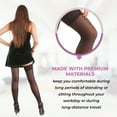 thumbnail image 6 of Gabrialla Sheer Thigh High Medium Graduated Compression Stockings for Women 20-22 mmHg: H-40, 6 of 7