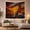 Sunset Sailboat, variant on Sailboats Crossing a Golden Sunset Sea, Romantic Coastal Style for Ocean Lovers, Ocean Wall Decor, Housewarming Gift, Tapestry Wall Hanging for Bedroom and Living Room
