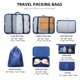 thumbnail image 2 of Irfora 7PCS Cubos de embalaje Bolsas de embalaje de viaje Organizadores de equipaje Bolsas de malla Bolsa de aseo Bolsa de ropa interior Almacenamiento separado para viajes de negocios Irfora Bolsa de almacenamiento, 2 of 7