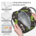 thumbnail image 4 of Defioc Dinosaur Skeleton Print LunchBag for Women and Men - Leakproof Cooler Tote Bag Organizer - Reusable Lunch Box for Office/Picnic/Hiking/Beach, 4 of 6