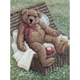 thumbnail image 2 of Kruskamp, Janet 15x18 Black Ornate Wood Framed with Double Matting Museum Art Print Titled - Bear in a Basket, 2 of 4