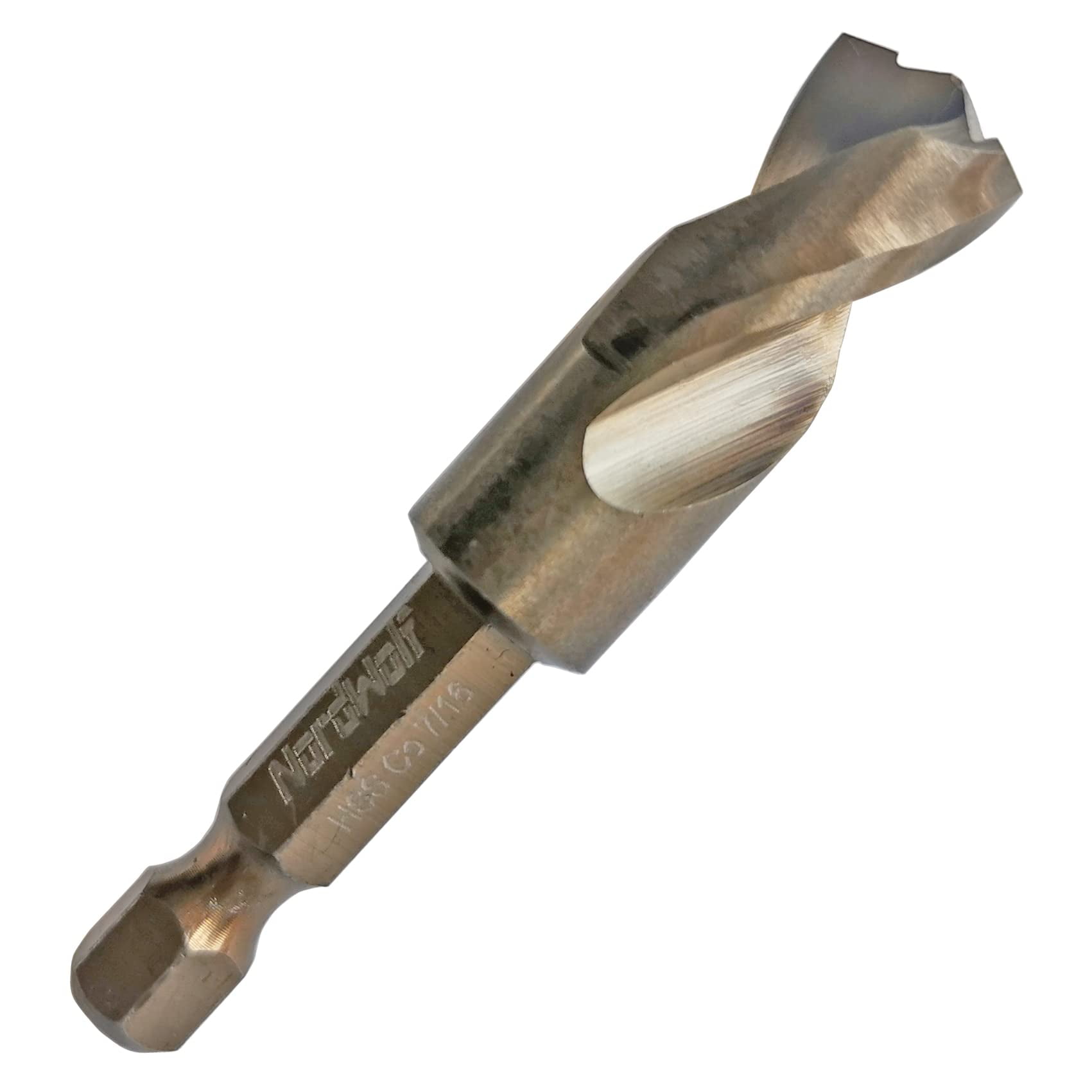 NordWolf 7/16" M35 Cobalt Stubby Drill Bit For Stainless Steel Hard Metals Cast Iron With 14 Hex Shank - View #8