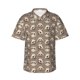thumbnail image 1 of Balery Raccoon Camisas hawaianas de manga corta para hombre, camisas playeras de corte holgado, camisas de vacaciones con botones,3X-Large, 1 of 7