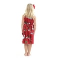 thumbnail image 2 of Girl Elastic Strap Dress Christmas Dress Santa Red, 2 of 3