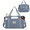 Blue(with Shoulder Strap), variant on Expandable Travel Bag with Shoulder Strap for Men Women,3 Slash Pockets Airline Approved Personal Item Bag 18x14x8,Gym Bag with Wet Pocket,Underseat Foldable Duffel Bag Weekender Bag(Black)