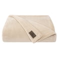 thumbnail image 4 of American Soft Linen Fleece Blanket Queen Size 85x90 - Cozy, Durable & Lightweight for Bed, Couch, and All-Season Comfort, Taupe, 4 of 7