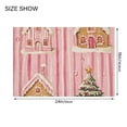 thumbnail image 4 of Yayeee Bath Rugs for Bathroom Floor Set of 2 Non Slip Fluffy Soft Absorbent Mat, Gingerbread Houses, 4 of 7